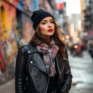 leather-jacket-outfits-women